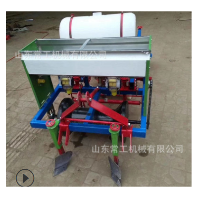 四輪牽引式12行小麥玉米播種機多功能根莖免耕播種機行距株距可調(diào)