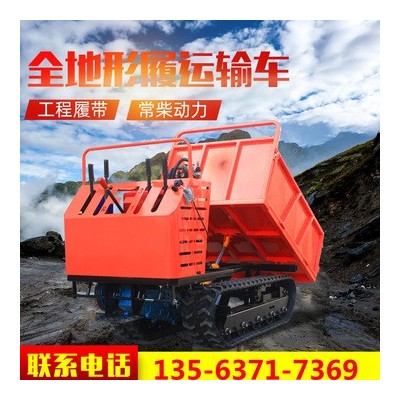 全地形自卸履帶運(yùn)輸車 農(nóng)用爬坡履帶搬運(yùn)車 小型山地履帶運(yùn)輸車