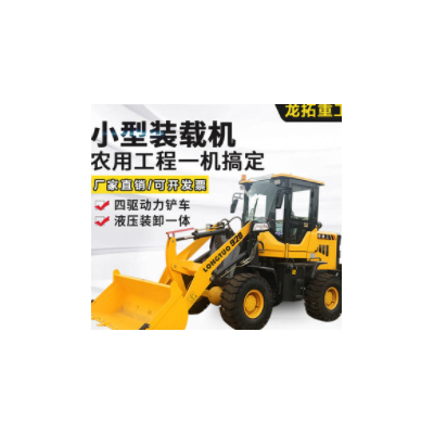 龍拓直供加高臂型鏟車建筑工地農(nóng)用全新型輪式小型柴油裝載機(jī)包郵