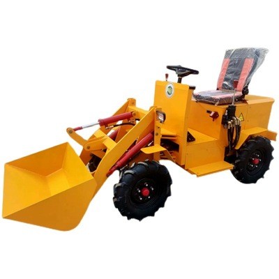 電動四驅小鏟車小型裝載機柴油四驅裝載機養(yǎng)殖清糞鏟車抓草抓木機