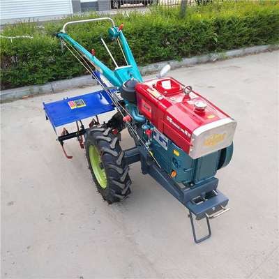 柴油電啟動(dòng)手扶拖拉機(jī) 手推自走式微耕機(jī) 菜園果園開溝機(jī)