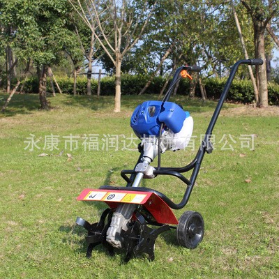 手推式松土機(jī)除草機(jī)多功能耕地機(jī)小型汽油微耕機(jī)鋤地翻土旋耕機(jī)