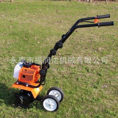 小型手推式松土機(jī)微型汽油除草機(jī)翻土機(jī)多功能家用農(nóng)用旋耕微耕機(jī)