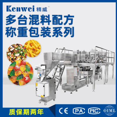 大型立式稱重包裝生產(chǎn)線全自動電子秤包裝設(shè)備大型顆粒定量包裝機