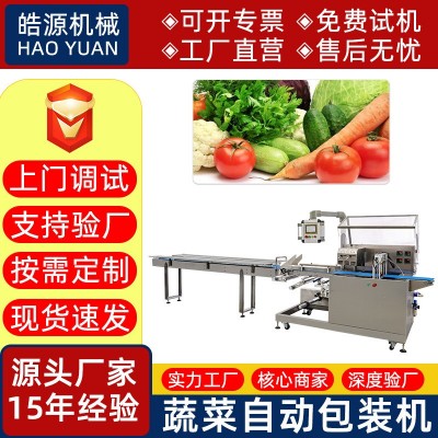 可定制皓源HY600S水果套袋機社區(qū)配送枕式包裝機往復(fù)式蔬菜包裝機