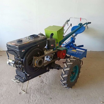 電啟動(dòng)柴油旋耕機(jī)手扶拖拉機(jī)廠家農(nóng)田果園開(kāi)溝機(jī)乘坐式耕地機(jī)