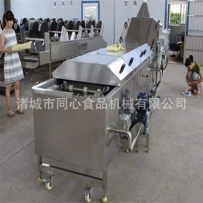 隧道式黃花菜漂燙機 萵筍漂燙機 竹筍漂燙殺青機流水線