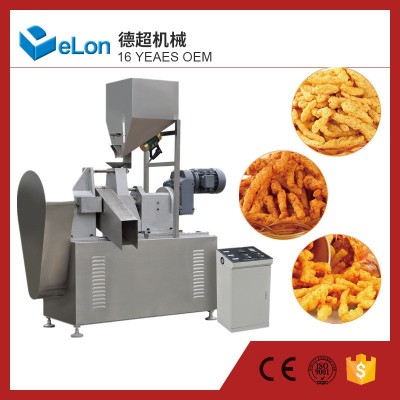 油炸型粟米條生產(chǎn)線 奇多食品加工設(shè)備 單螺桿膨化機(jī) 油炸設(shè)備