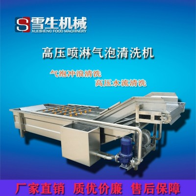 蘑菇香菇大型氣泡清洗機(jī) 定制型號(hào)不銹鋼連續(xù)果蔬氣泡清洗機(jī) 熱銷