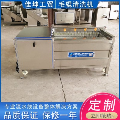 全自動毛輥清洗機 土豆胡蘿卜去皮清洗機 海蠣子去泥清洗設(shè)備
