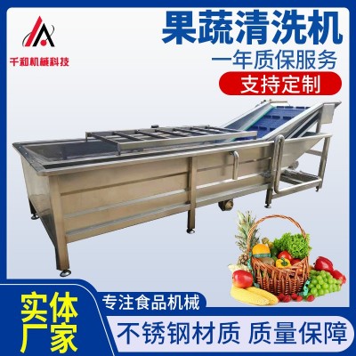 氣泡清洗機廠家定做 清洗機設(shè)備流水線 黃瓜蔬菜加工整套清洗設(shè)備