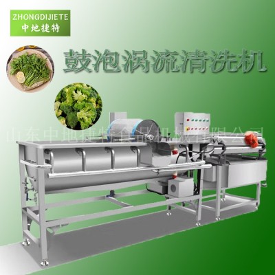商用大型廚房蕨菜清洗機 凈菜處理設(shè)備 鮮辣椒水果蔬菜渦流清洗機