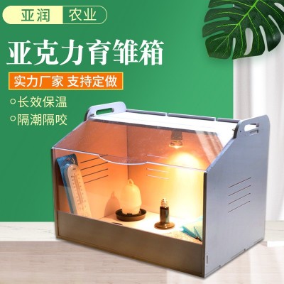 源頭商家蘆丁雞飼養(yǎng)保溫箱恒溫小雞育雛爬寵專用籠亞力克育雛箱