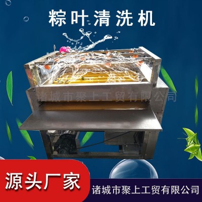 粽葉清洗機 全自動洗粽葉設(shè)備 高壓噴淋洗葉子機器 毛輥洗葉機