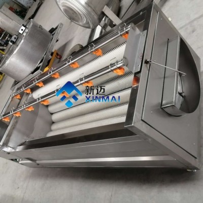 毛輥胡蘿卜清洗機(jī) 電動(dòng)蘿卜去皮機(jī) 新邁商用果蔬清洗去泥去皮機(jī)