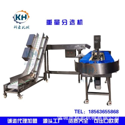 鮑魚重量分選機(jī) 多級自動上料分級機(jī) 水產(chǎn)料盒式重量分選機(jī)
