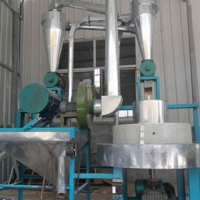 直供中小型石磨面粉機漯河興達(dá)面粉機械廠新品圓羅石磨磨面機單機