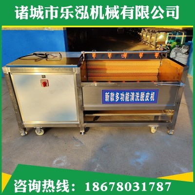 廠家紅薯毛輥去皮清洗機(jī)胡蘿卜全自動(dòng)去皮清洗設(shè)備土豆去皮清洗機(jī)