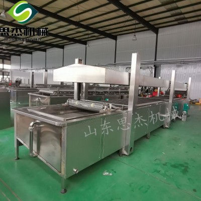 肉制品蒸煮鹵煮加工流水線 304不銹鋼自動(dòng)刮渣設(shè)備廠家直供設(shè)備