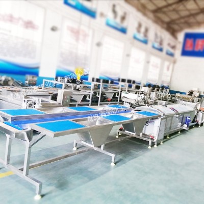 鑫釜鼎半成品預(yù)制菜制作設(shè)備 凈菜加工流水線 速食料理全套機器