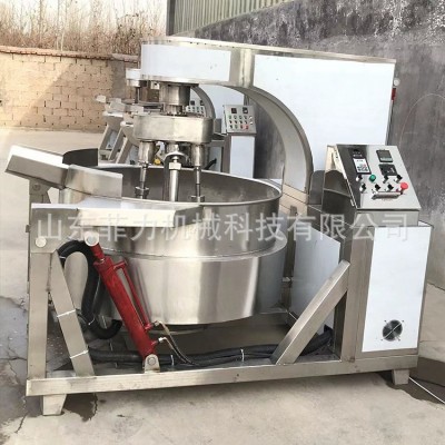 供應(yīng)番茄沙司攪拌翻炒機器 蒸煮鍋果醬攪拌夾層炒鍋 全自動熬醬鍋