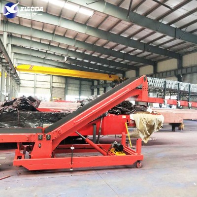 爬坡皮帶機(jī) 卡車集裝箱裝卸貨輸送機(jī) 液壓升降傳動機(jī)廠家直供