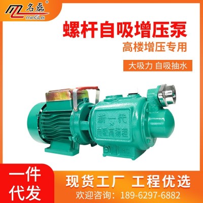 螺桿自吸泵大流量家用自來水水井抽水泵220V高揚(yáng)程水泵抽水機(jī)