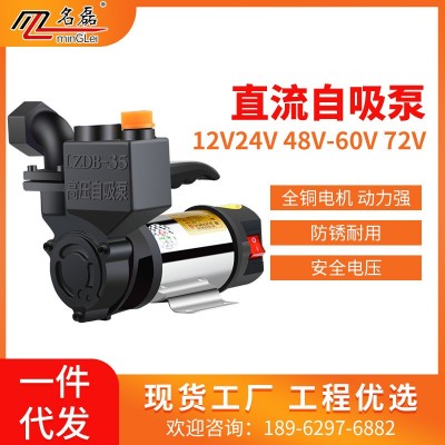 新款電動(dòng)車戶外農(nóng)用澆灌菜水井抽水泵 12V24V48V不銹鋼直流自吸泵