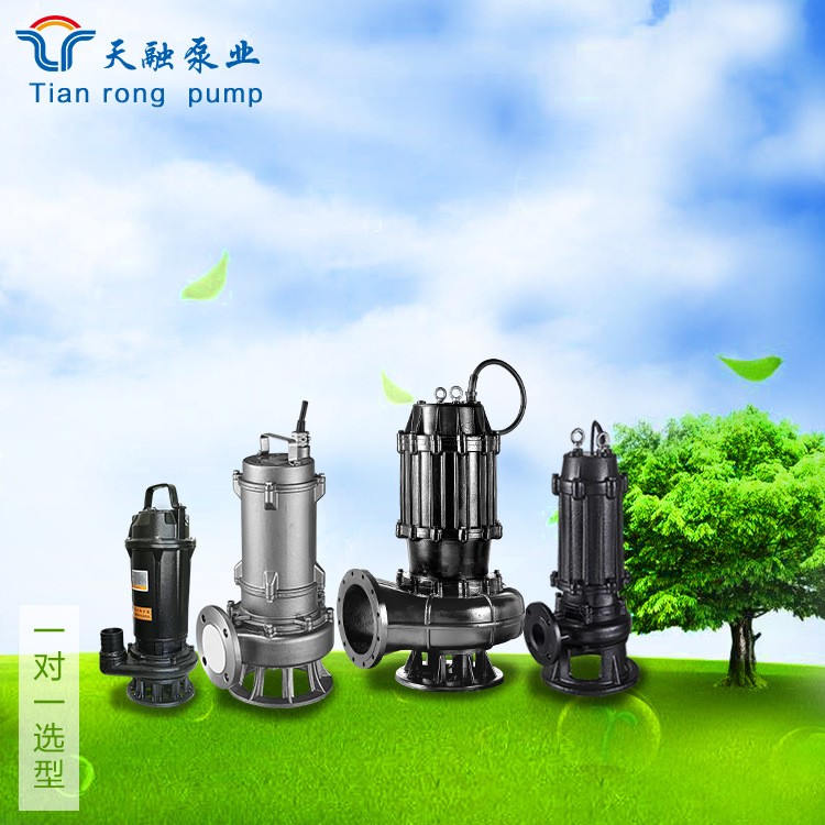 山東天融 潛水排污泵大流量排污泵 廠家直供無(wú)堵塞排污泵WQ潛污泵