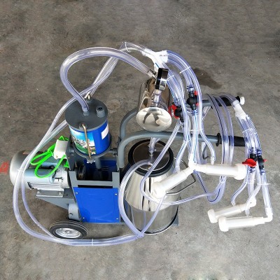 廠家活塞機(jī)羊用雙杯單桶機(jī) 單桶擠奶機(jī) 便捷式羊用擠奶機(jī)