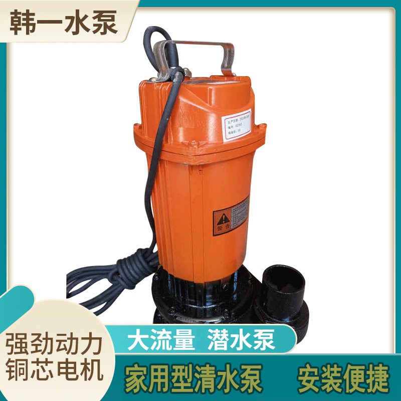 QDX潛水泵家用單相220V小型農(nóng)用電動(dòng)抽水機(jī)370w/750w灌溉大流量