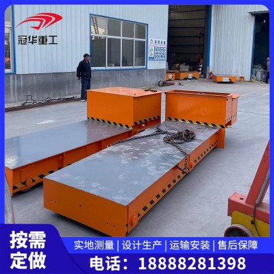 供應(yīng)貨物運(yùn)輸電動地爬車10噸蓄電池電動平板車380v載重2噸平移車
