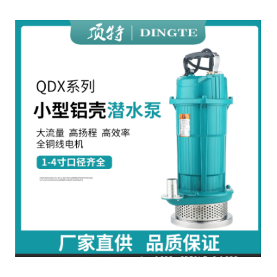 QDX家用小型潛水泵單相220V農(nóng)用灌溉抽水泵潛水泵高揚程大流量