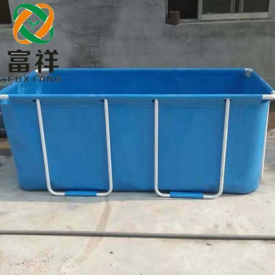 加工定制大型家庭支架游泳池 pvc夾網(wǎng)成人支架水池 加厚暫養(yǎng)魚池