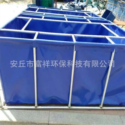 廠家定制移動水產(chǎn)暫養(yǎng)池 活動支架PVC魚池 支架水池