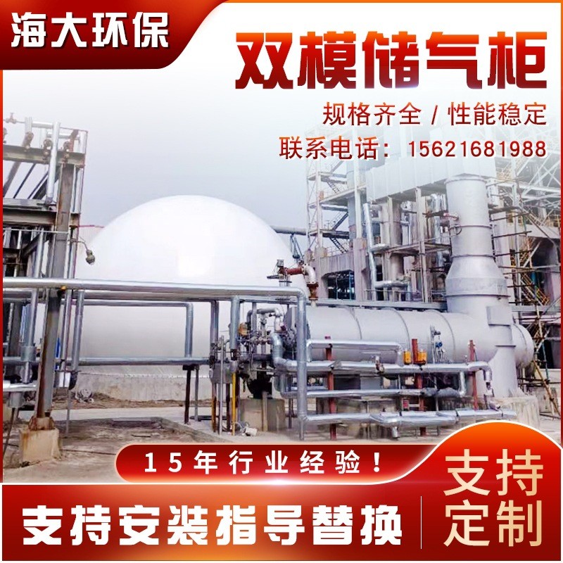 廠家雙模沼氣儲(chǔ)氣柜 2000立方 工業(yè)污水垃圾廢水沼氣工程 膜氣柜