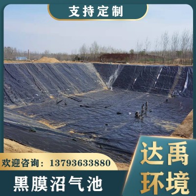 黑膜軟體沼氣池 設(shè)計(jì)安裝厭氧池防滲膜 農(nóng)村養(yǎng)殖場(chǎng)沼氣袋