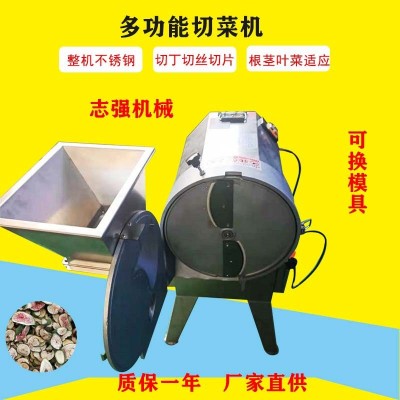 志強單頭切菜機(jī) 實惠小型根莖類蓮藕商用不銹鋼茄子切片切丁絲機(jī)