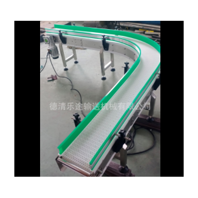 食品塑料網(wǎng)帶轉(zhuǎn)彎輸送機(jī)塑料網(wǎng)鏈輸送機(jī) 可定做