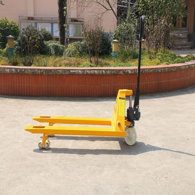 手動(dòng)液壓托盤搬運(yùn)車批發(fā)2噸3噸5噸裝卸叉車加長(zhǎng)托板地牛