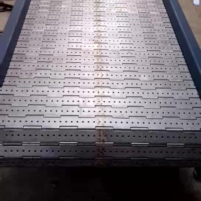 廠家定制不銹鋼扣板鏈板重型翻板鏈板碳鋼材質(zhì)沖孔鏈板