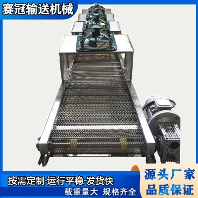 豆制品攤晾輸送機 糕點冷卻降溫輸送線 風(fēng)干冷卻不銹鋼網(wǎng)帶輸送機