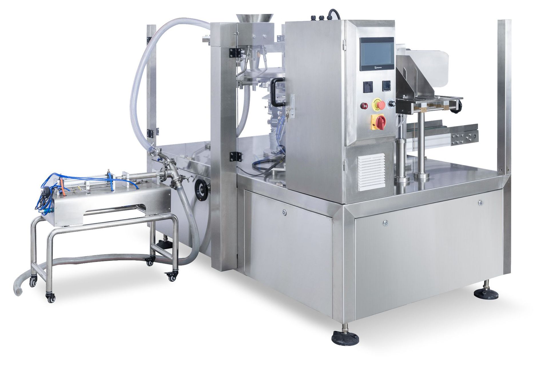 八工位給袋機(jī)配液體泵(包液體醬類)