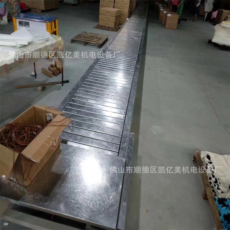 加工鏈板線家電鏈板輸送線不銹鋼食品輸送機(jī)鏈板爬坡提升機(jī)上料機(jī)