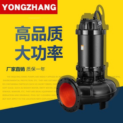 WQ大口徑潛水排污泵大功率4-6極電機(jī)工程配套污水處理自耦裝置