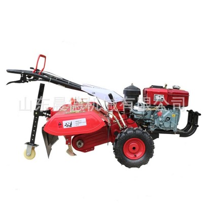 農(nóng)田四驅(qū)微耕機 風冷柴油自走式犁地旋耕機 施肥播種開溝起壟機