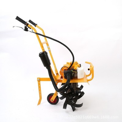 小型農(nóng)用松土機多功能除草機48動力鋤地機翻土機大馬力微耕機