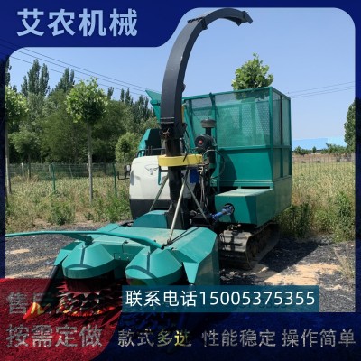 履帶式圓盤玉米秸稈青儲(chǔ)機(jī) 背負(fù)式圓盤割臺(tái)牧草水稻青儲(chǔ)機(jī)