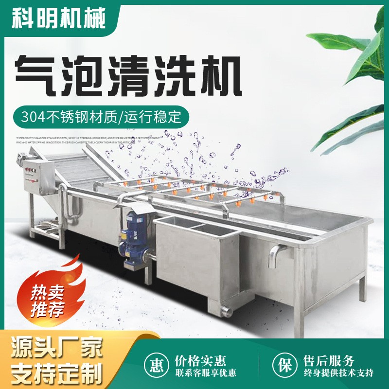 高壓噴淋氣泡扇貝清洗機(jī) 玉米粒清洗設(shè)備 全自動(dòng)橄欖菜清洗流水線