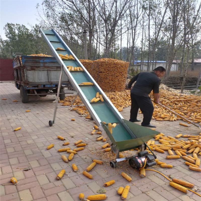 小型皮帶輸送機(jī)皮帶上料提升機(jī)皮帶裝車(chē)機(jī)玉米棒槌棒子裝車(chē)輸送機(jī)